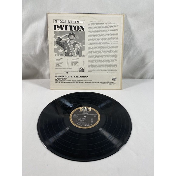 Patton LP Vinyl Soundtrack 1970 20th Century Fox Records Jerry Goldsmith #93 - Picture 3 of 4